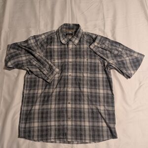 Orvis‎ Trout Bum Men's Long Sleeve Gray Plaid Button-Down Shirt L